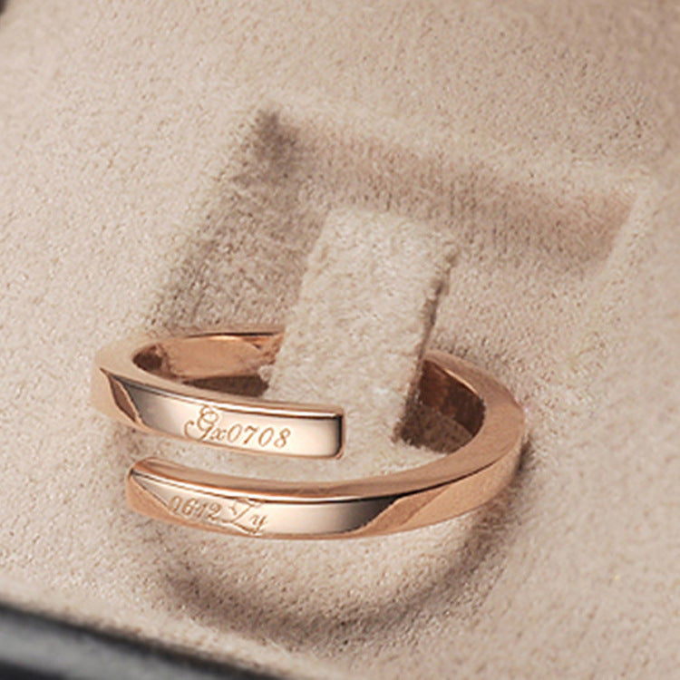 Personalized Name Ring Custom Double Name