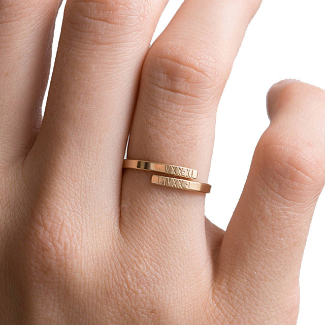 Personalized Name Ring Custom Double Name