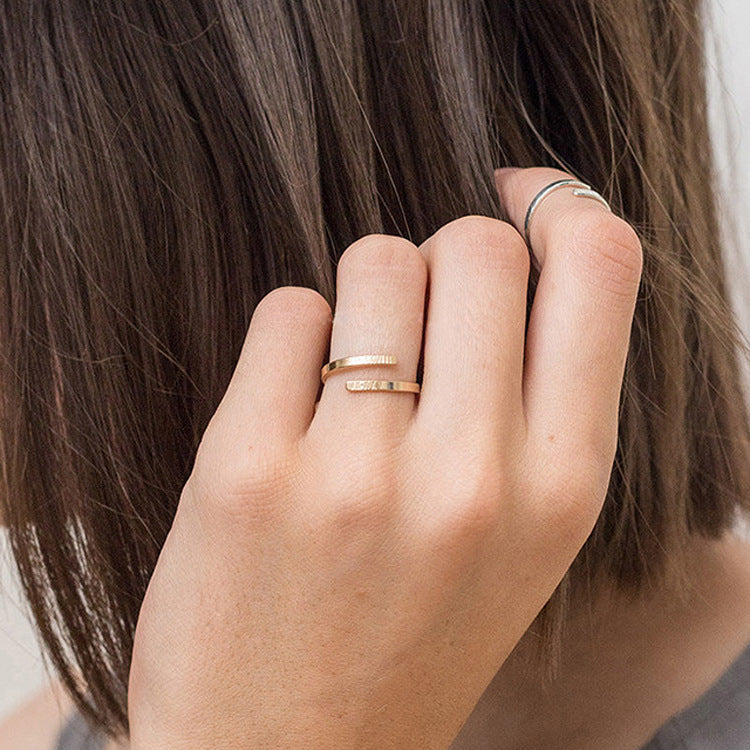 Personalized Name Ring Custom Double Name