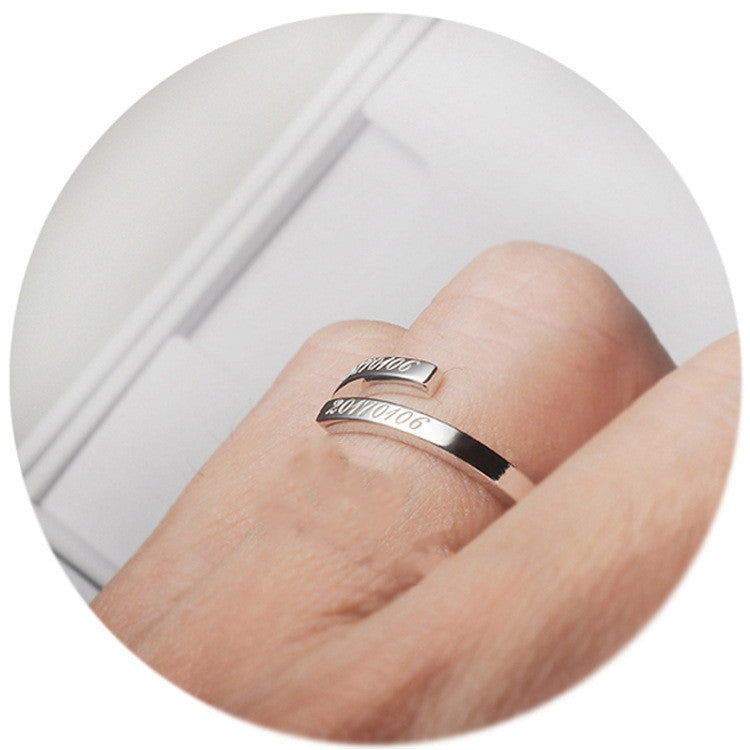Personalized Name Ring Custom Double Name
