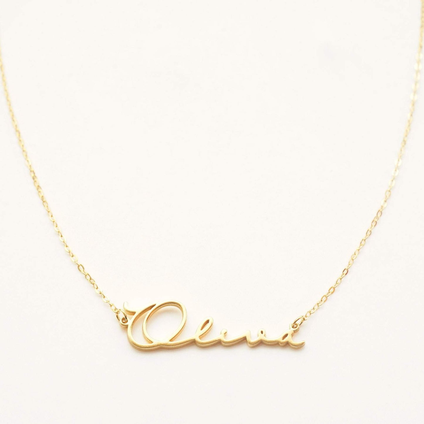 Personalized Name Necklace Minimalist|Gold Name Necklace with Box Chain|Perfect Gift for Her|Personalized Gift