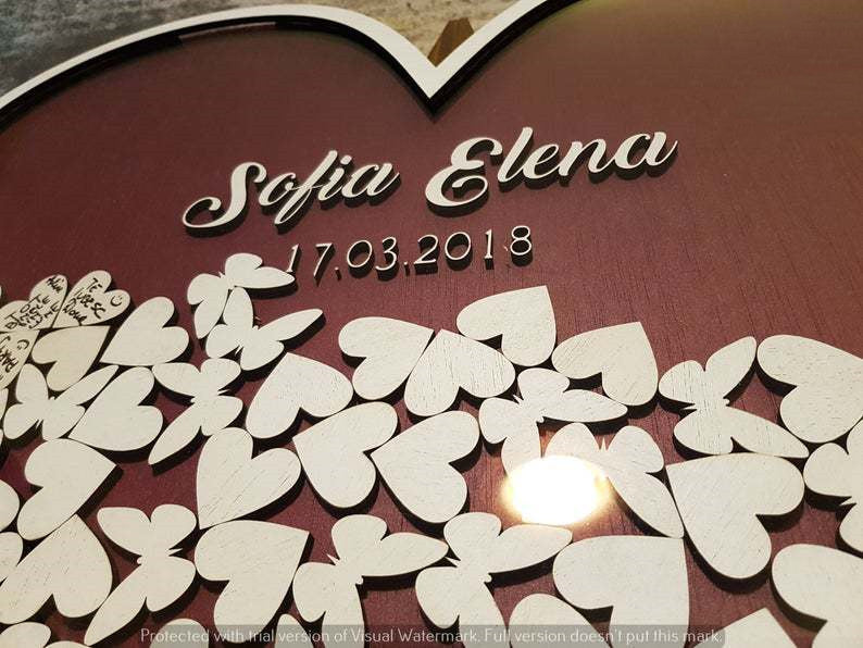 Wedding Personalized Sign-in Photo Frame Sign-in Board Book