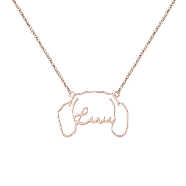 Dog Name Necklace | Personalized Dog Ears Necklace | Custom Pet Jewelry | Pet Name Necklace | Pet Memorial Gift, Gift for Her,Christmas Gift custom dog pendant,dog ear necklace,dog ears necklace,dog memorial gift,dog mom necklace,dog name necklace,gift for her,handmade jewelry,name necklace,personalized gift,pet jewelry,pet lover gift,pet memorial gift