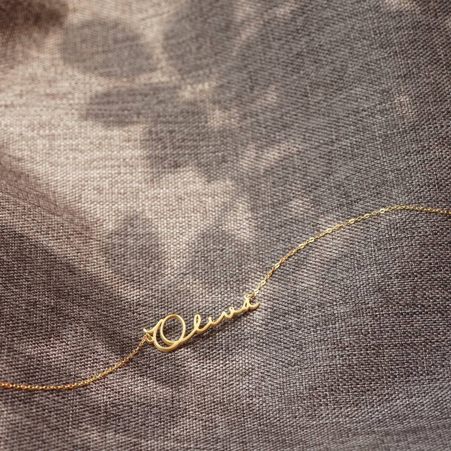 Personalized Name Necklace Minimalist|Gold Name Necklace with Box Chain|Perfect Gift for Her|Personalized Gift
