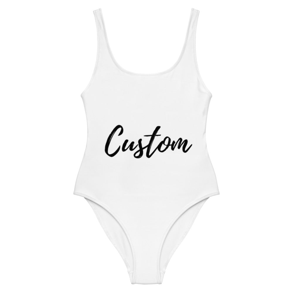 custom swimsuits, personalized swimwear, custom bikinis, one-piece swimsuits, beachwear for women, pool party swimsuit, unique swimsuit design, swimsuit with name, bachelorette swimwear, honeymoon swimsuits, UV protection swimwear, flattering swimwear