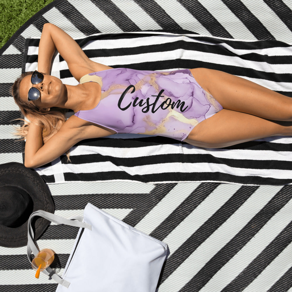 custom swimsuits, personalized swimwear, custom bikinis, one-piece swimsuits, beachwear for women, pool party swimsuit, unique swimsuit design, swimsuit with name, bachelorette swimwear, honeymoon swimsuits, UV protection swimwear, flattering swimwear