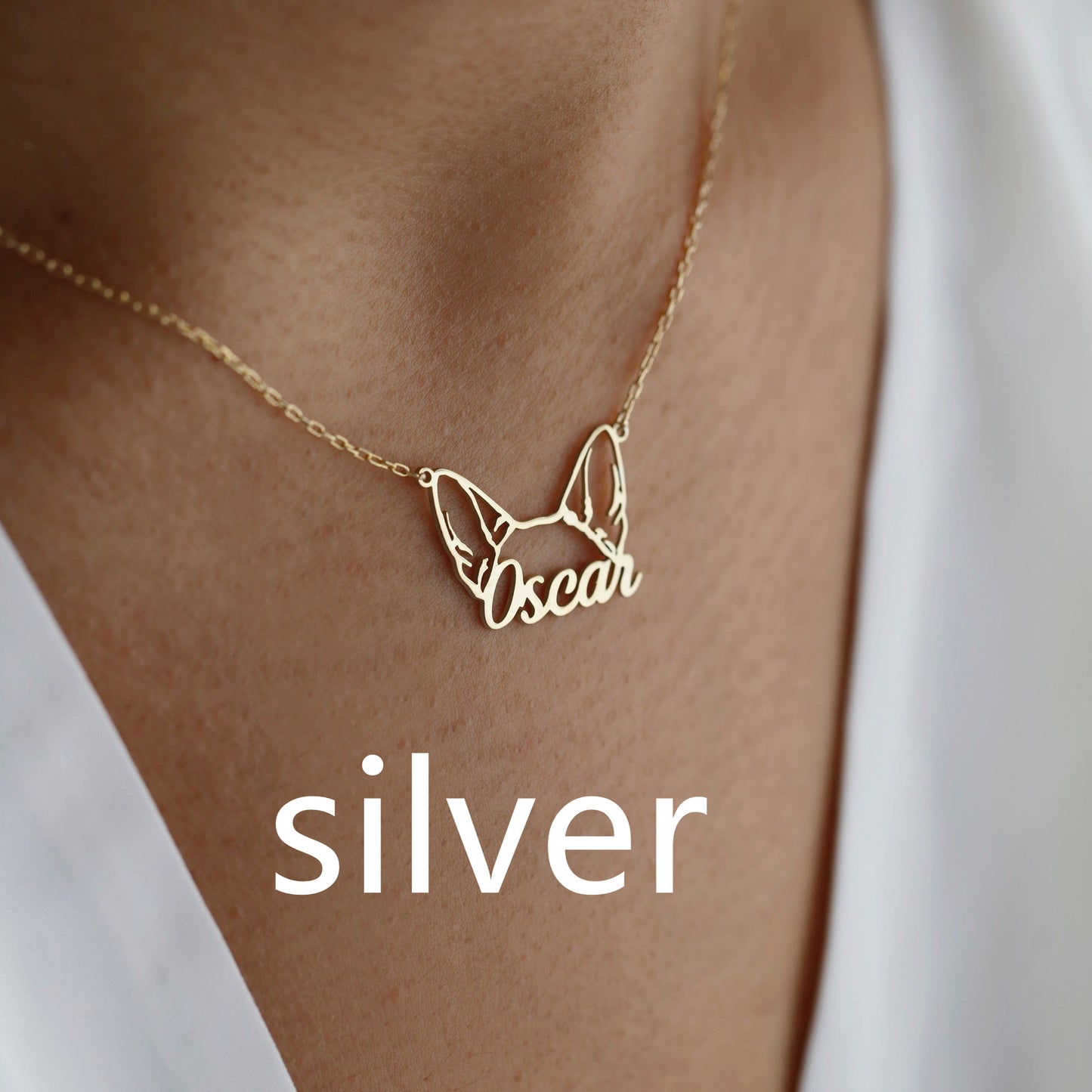 Dog Name Necklace | Personalized Dog Ears Necklace | Custom Pet Jewelry | Pet Name Necklace | Pet Memorial Gift, Gift for Her,Christmas Gift custom dog pendant,dog ear necklace,dog ears necklace,dog memorial gift,dog mom necklace,dog name necklace,gift for her,handmade jewelry,name necklace,personalized gift,pet jewelry,pet lover gift,pet memorial gift