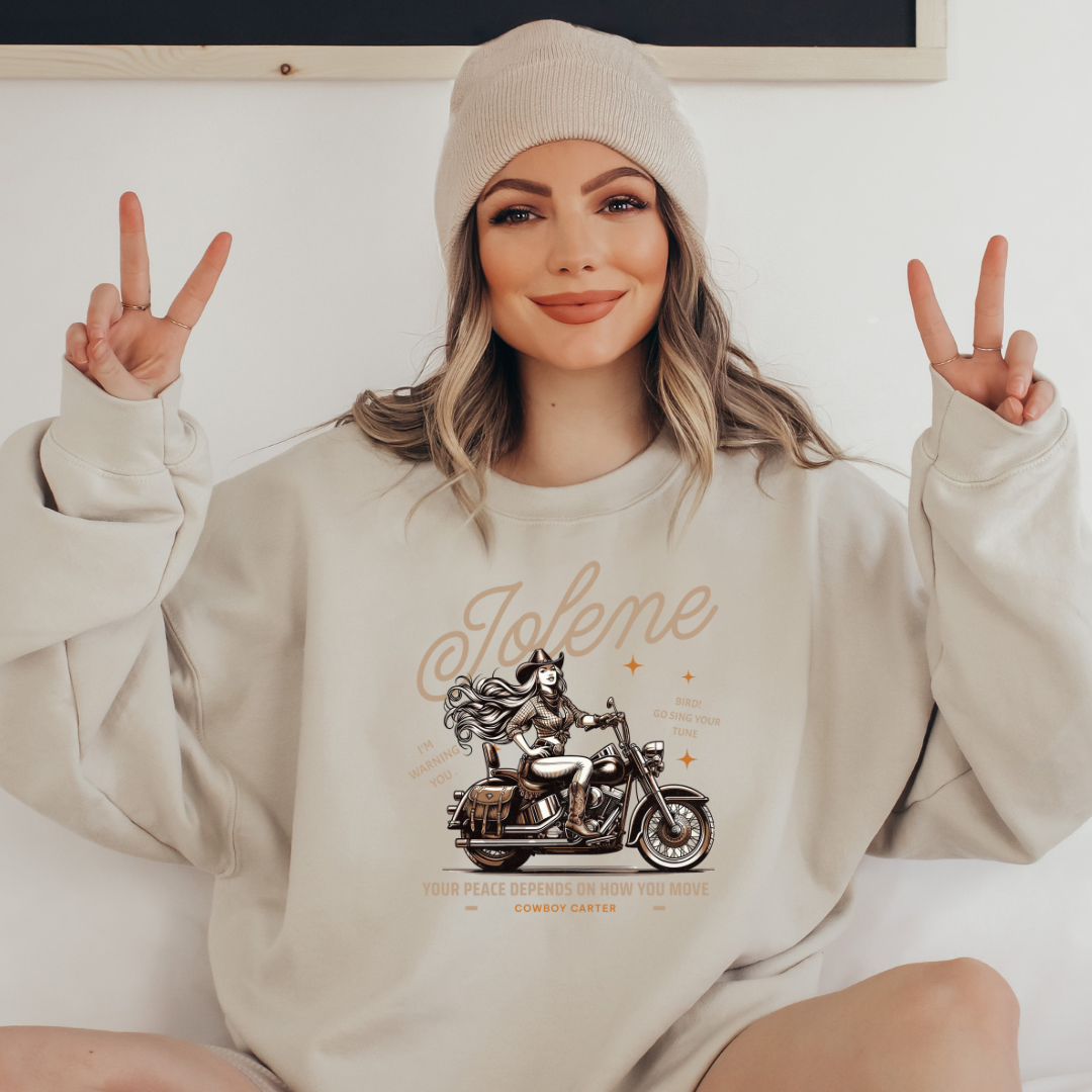 Jolene Crewneck Sweatshirt Fan Art Cowboy Carter