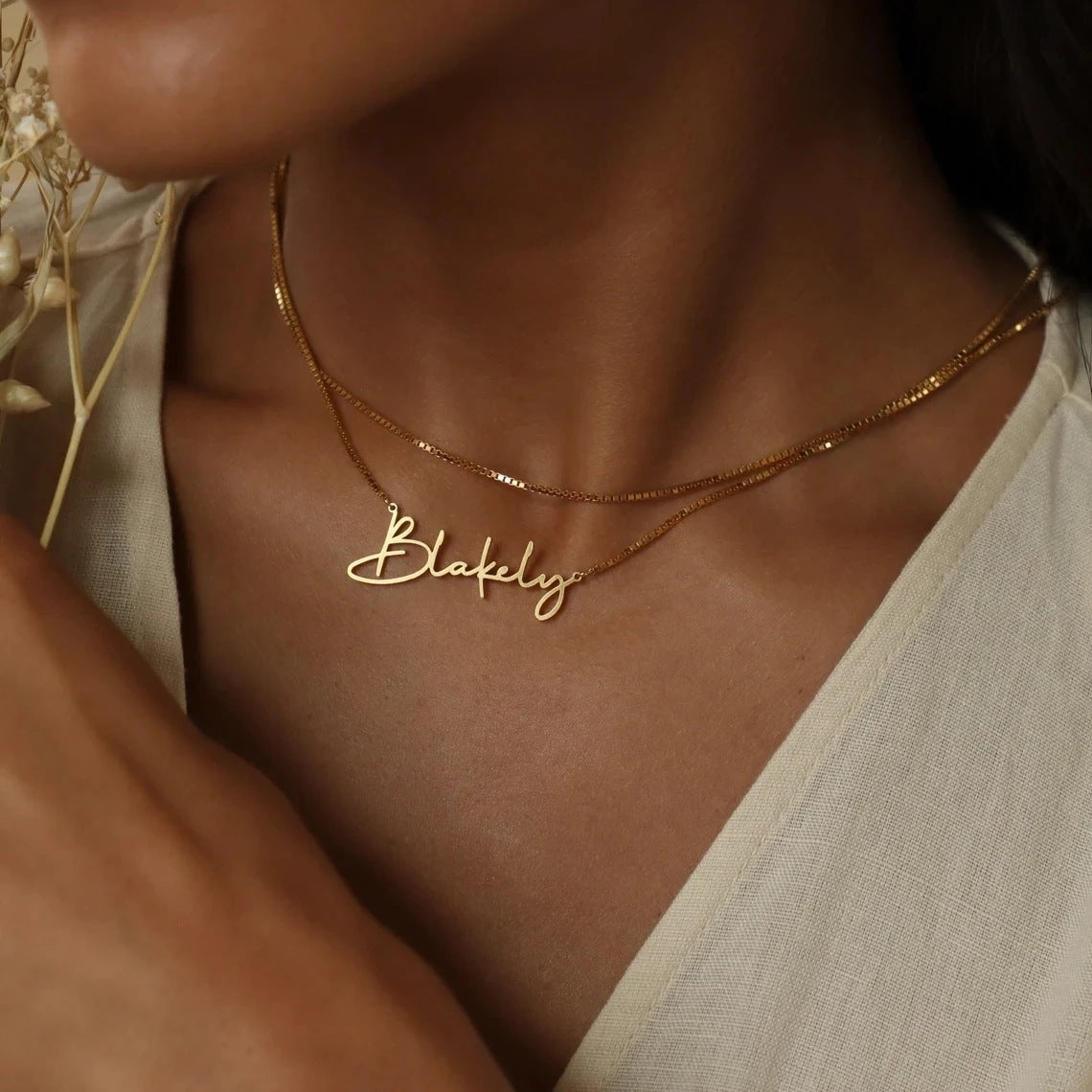 box chain,box chain necklace,caitlyn minimalist,custom name necklace,dainty name necklace,gifts for her,gifts for mom,gold name necklace,minimalist necklace,name necklace,personalized gift,personalized jewelry,silver name necklace