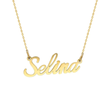 Personalized Name Necklace| Minimalist Gold Name Necklace with Box Chain| Perfect Gift for Her|Personalized Gift