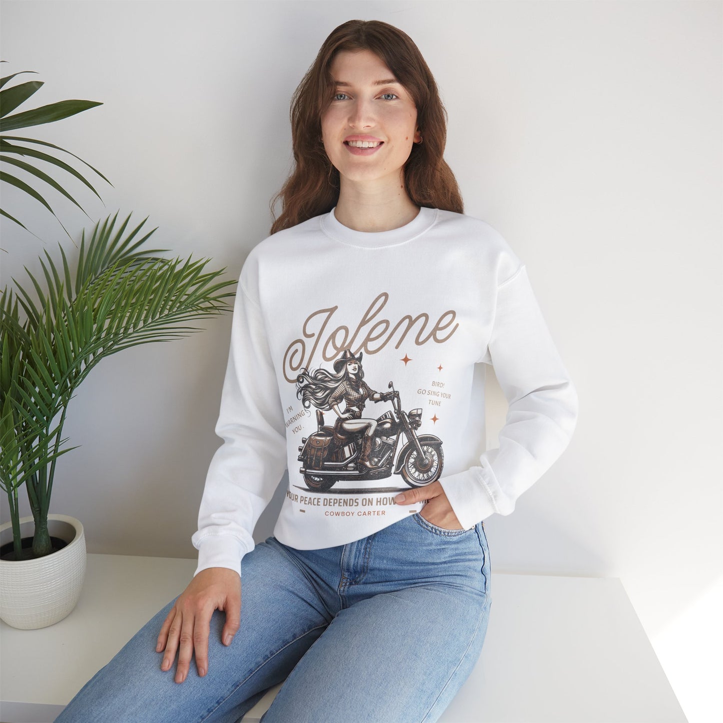 Jolene Crewneck Sweatshirt Fan Art Cowboy Carter