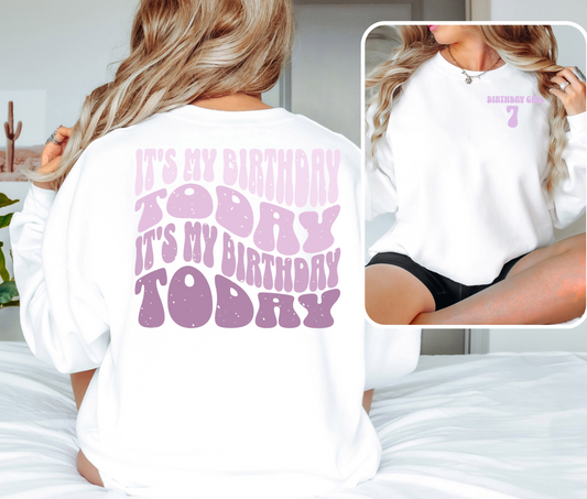 Custom Birthday Shirt, It's Me Hi I'm the Birthday Girl It's Me T-Shirt, Birthday Party Sweatshirt, Gift For Teen,10th birthday girl, birthday girl shirt, birthday party shirt