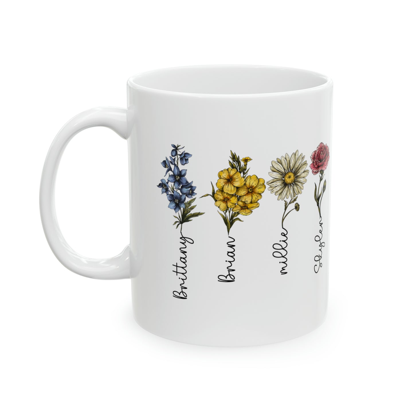 birth flower mug, birth month flower, custom flower mug, custom mom gift, custom mom mug, mother's day gift, mothers day gift, mothers day mug, personalized mom mug, personalized plant, plant lover gift, plant mom gift, plant mom mug