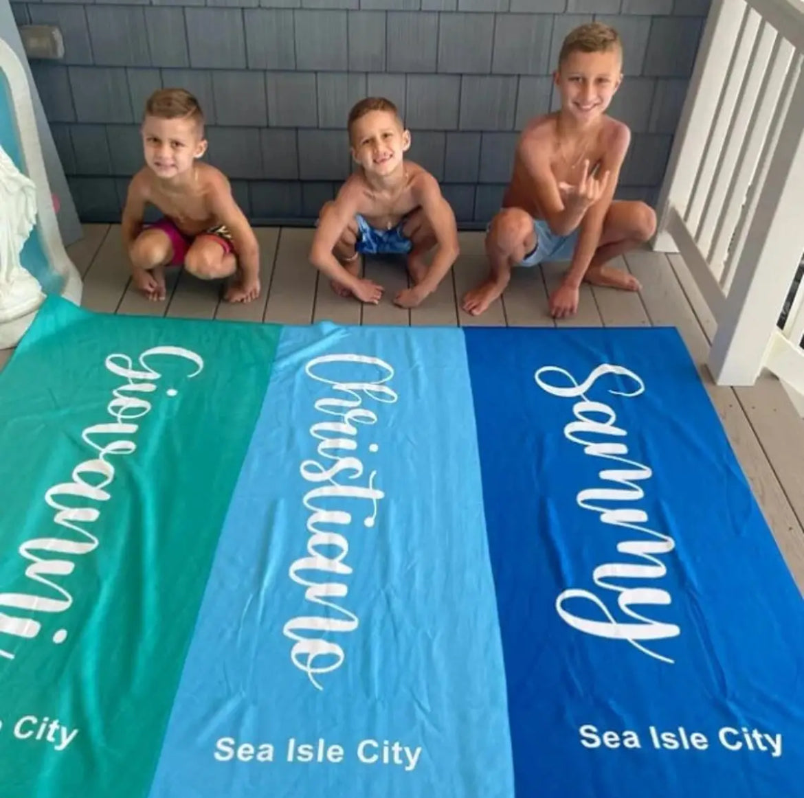 Personalized Family Beach Towels
