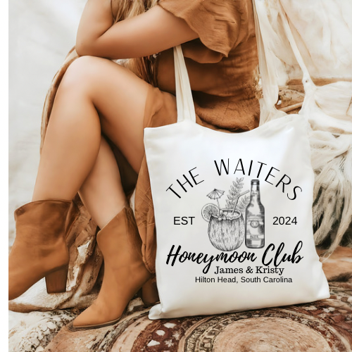 Custom Bride & Bachelorette Party Totes - Perfect for Bridal Showers, Nashville & Vegas Trips, Luxe Bachelorette Merch & Unique Engagement Gifts