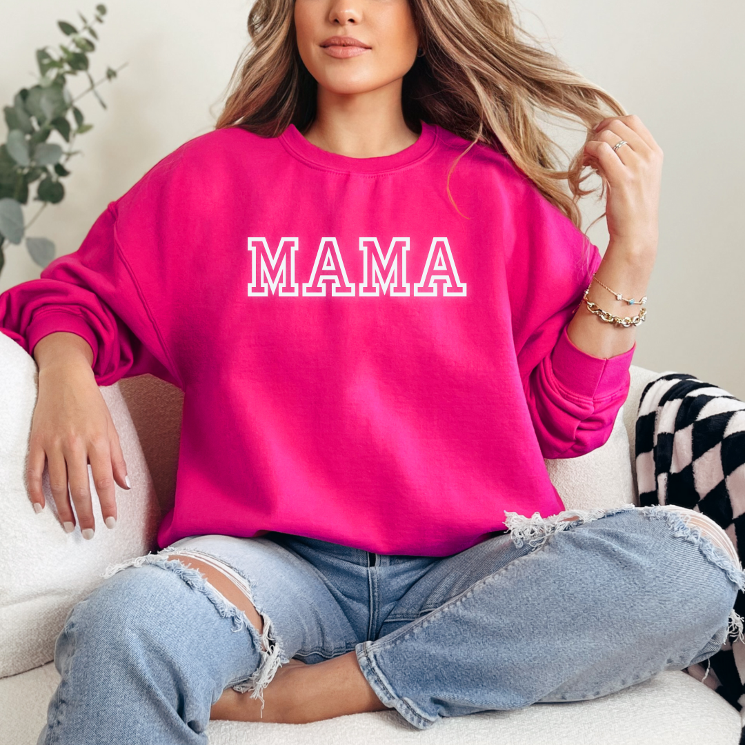 Personalized Mama Sweatshirt with Kid Names on Sleeve - The Ultimate Gift for Every Mom | Pretty Pink Laser Personalized Mama Sweatshirt with Kid Names on Sleeve|Mothers Day Gift|Birthday Gift for Mom|New Mom Gift|Minimalist Cool Mom Sweater anniversary gift,baby shower gift,cool mom sweater,first mothers day,gift for her,gift for mom,mama crewneck,mama shirt,mama sweatshirt,mom kids name sleeve,mothers day gift,new mom gift,new mom gifts