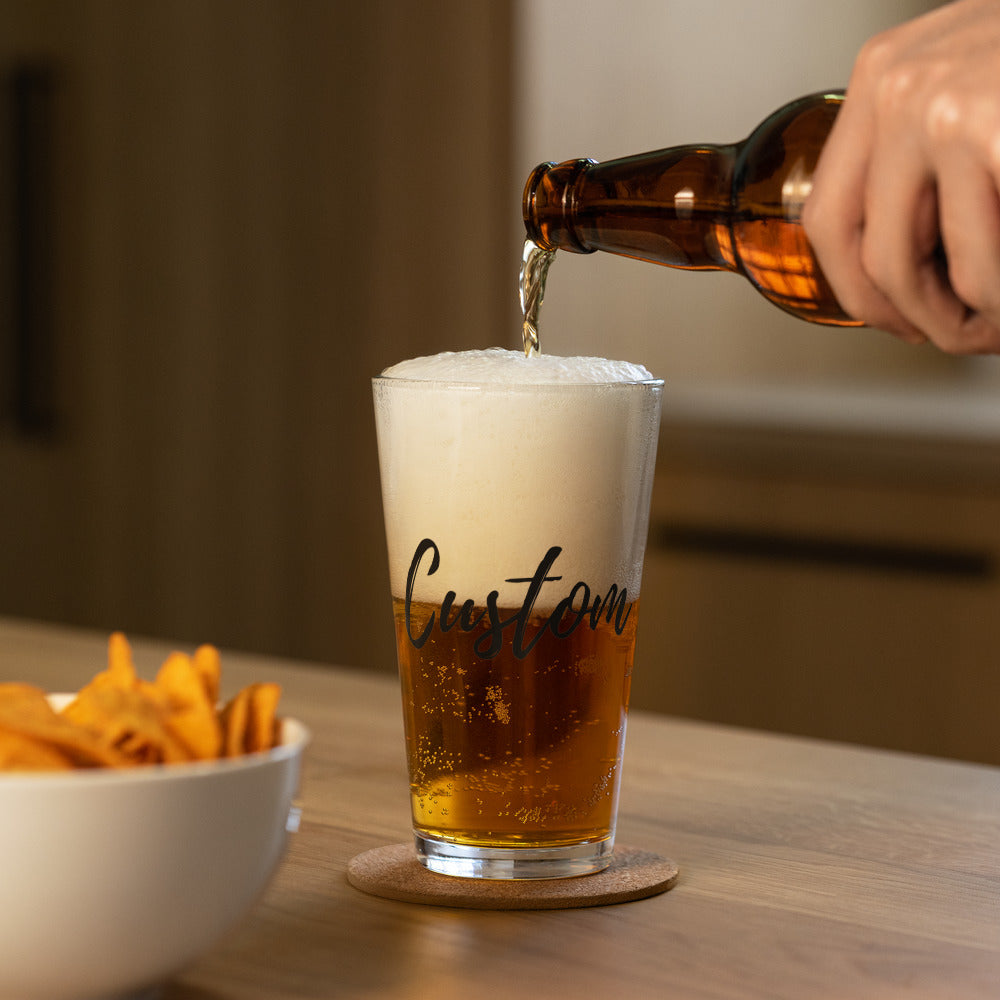 Custom Cocktail Glass Personalized Glass Tumbler for Drinks Unique Gift for Her Birth flowers