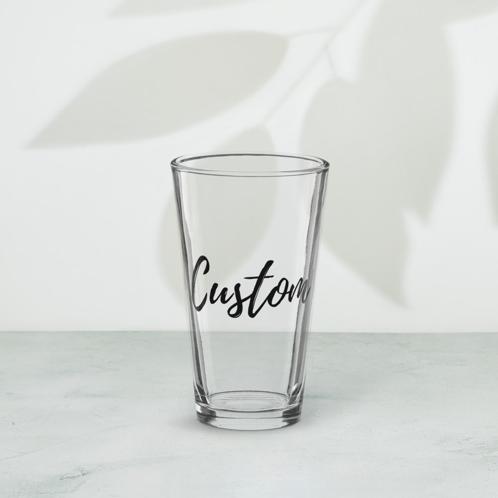 Custom Cocktail Glass Personalized Glass Tumbler for Drinks Unique Gift for Her Birth flowers