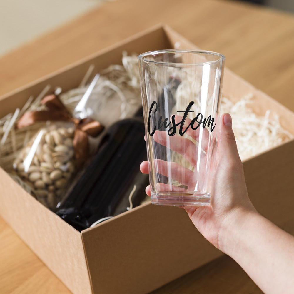 Custom Cocktail Glass Personalized Glass Tumbler for Drinks Unique Gift for Her Birth flowers