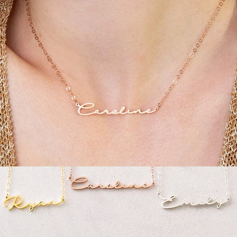 Name Necklace Gold, Nameplate Necklace 14k Solid Gold, Custom Name Jewelry, Gold Filled Name, Mama Necklace, Personalized Name Jewelry,custom name necklace,dainty name necklace,gift for mom,gold name necklace,mama necklace,name necklace,name necklace gold,name plate necklace,nameplate necklace,necklaces,necklace with name,script name necklace,solid gold necklace